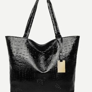 Crocodile Embossed Tote